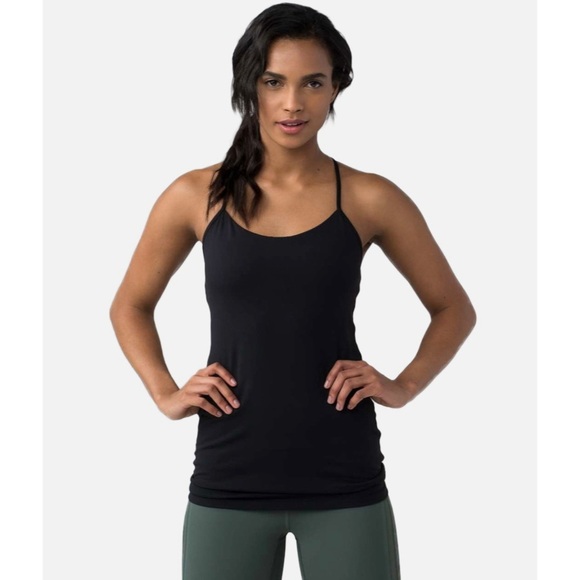 Lululemon Athletica Power Pose Tank Top Light Support For A/B Cup Size 6 Black - Picture 1 of 10